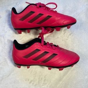 Adidas hot pink kids cleats size 12K